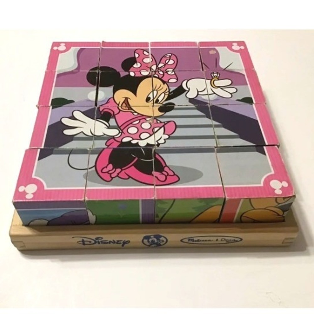 Melissa & Doug Disney Mickey Mouse Clubhouse Wooden Cube Puzzle